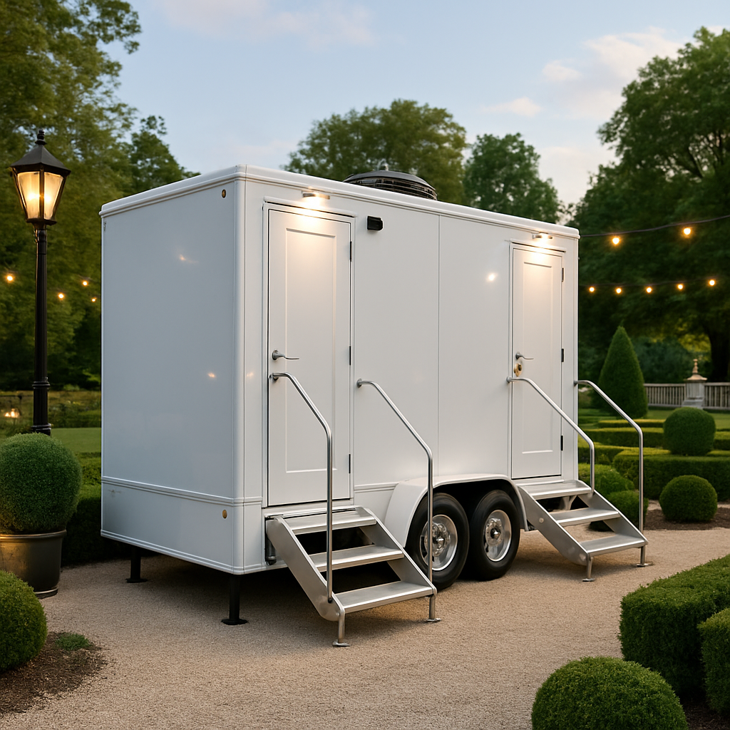 Luxury restroom trailers in Nashville